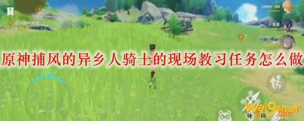 原神捕风的异乡人骑士的现场教习任务怎么做