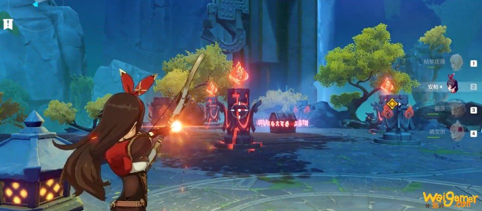 原神仙府六个火柱子怎么点燃