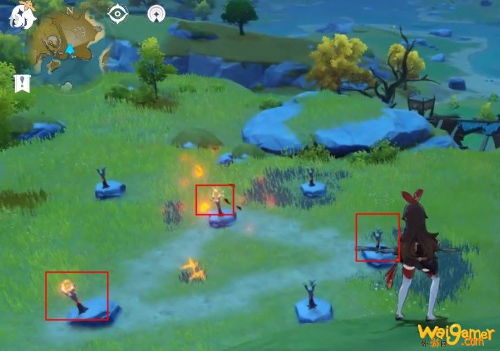 原神渌华池九个火焰柱怎么解锁