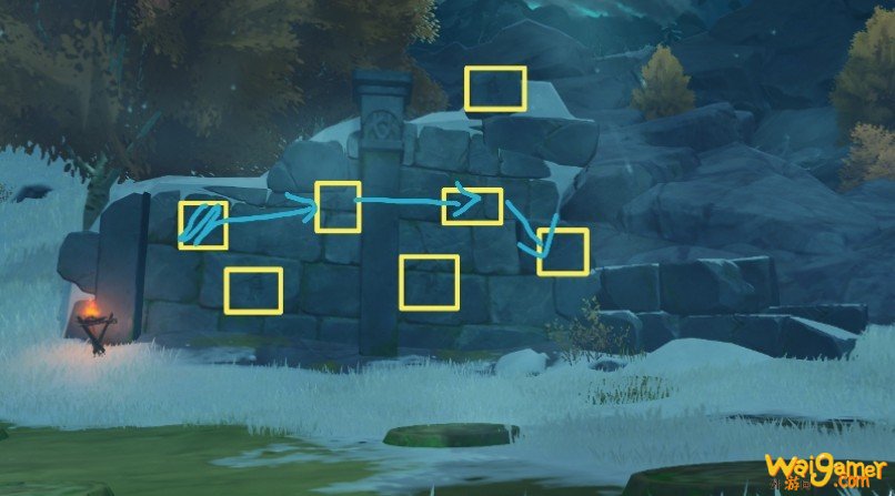 原神雪山压力板顺序是什么