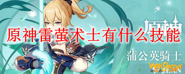原神雷萤术士有什么技能