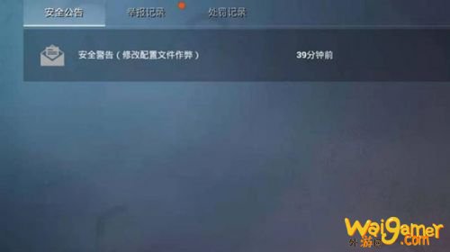 和平精英收到安全警告邮件 安全警告修改配置文件作弊什么意思 和平精英收到安全警告邮件 安全警告修改配置文件作弊什么意思