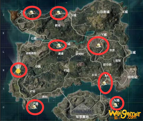 和平精英中秋月球平台位置汇总