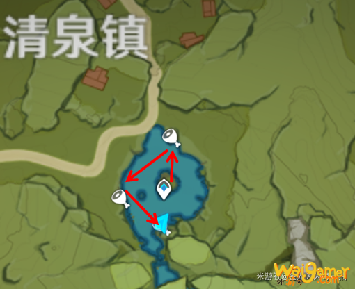 原神青蛙最优采集路线