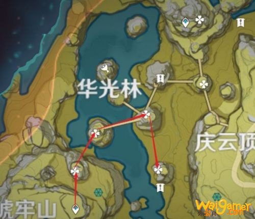 《原神》清心采集点