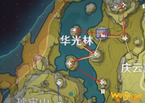 《原神》清心采集点