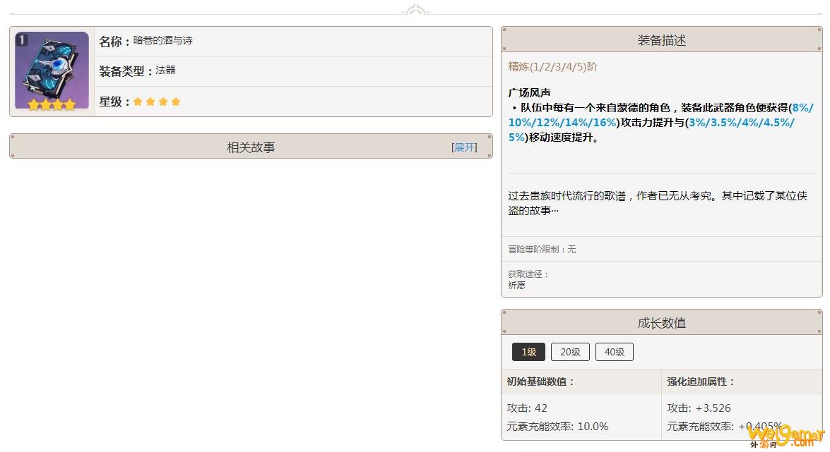 原神暗巷的酒与诗怎么获得 原神暗巷的酒与诗怎么获得
