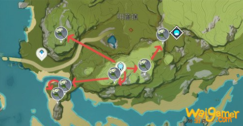 原神清心采集路线图