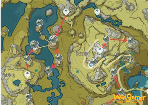 原神清心采集路线图