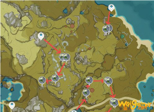 原神清心采集路线图
