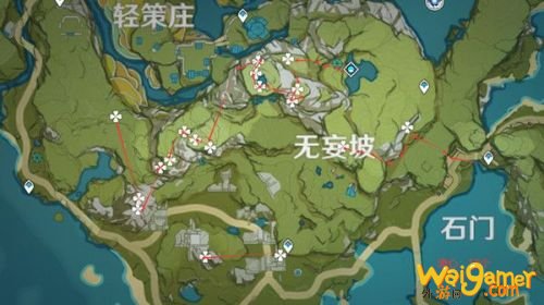 原神清心采集点大全 甘雨突破材料清心分布图&采集路线 原神清心采集点大全 甘雨突破材料清心分布图&采集路线