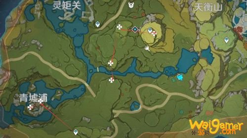 原神清心采集点大全 甘雨突破材料清心分布图&采集路线 原神清心采集点大全 甘雨突破材料清心分布图&采集路线