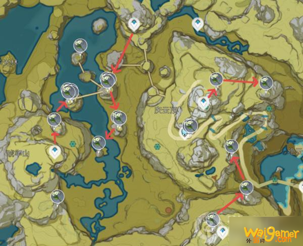 原神清心采集点 原神清心采集路线