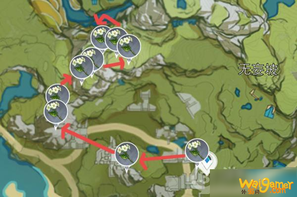 原神清心采集点 原神清心采集路线