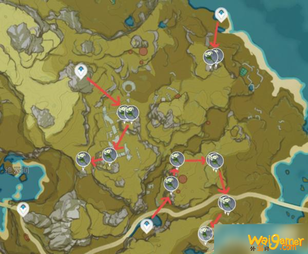 原神清心采集点 原神清心采集路线