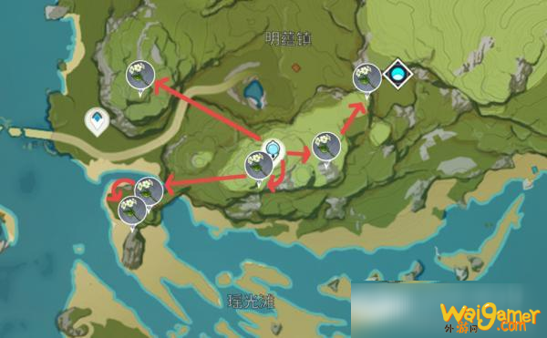 原神清心采集点 原神清心采集路线