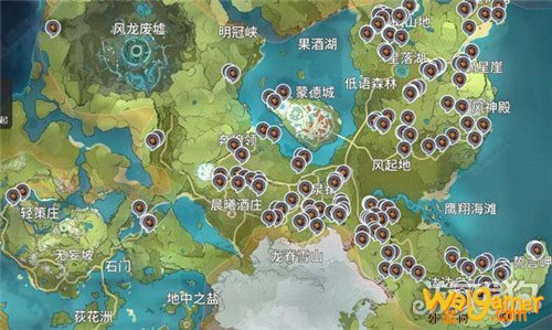 原神松果分布位置介绍 原神松果分布位置介绍