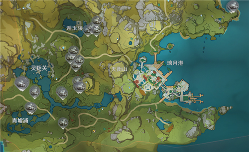 《原神》白铁块位置分布图介绍