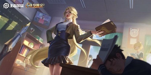 《王者荣耀》雅典娜单词大作战和冰冠公主皮肤对比