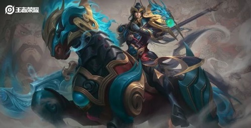 《王者荣耀》关羽武圣和冰封战神皮肤对比