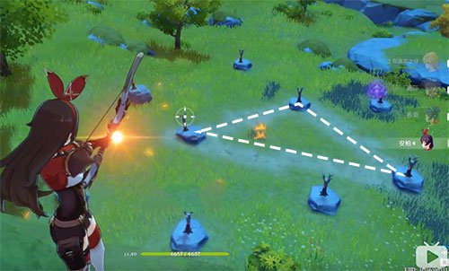 《原神》渌华池附近九个火柱子点火方法