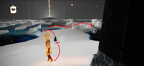 《光遇》预言季湖水的试炼通关路线图解