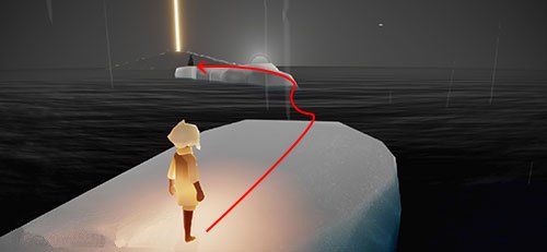 《光遇》预言季湖水的试炼通关路线图解