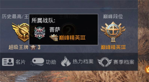 《和平精英》巅峰赛战队改名方法