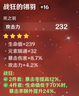 《原神》可莉圣遗物套装推荐