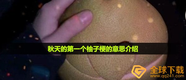 秋天的第一个柚子梗的意思介绍