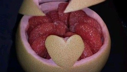 秋天的第一个柚子图片分享