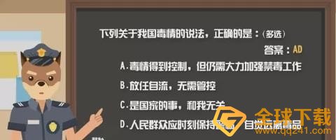 2020《青骄第二课堂》初一毒品并不在另一个世界答案分享