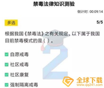 2020《青骄第二课堂》初二禁毒法律知识测验答案分享