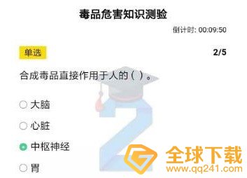 2020《青骄第二课堂》初三毒品对身体的危害知识测验答案分享