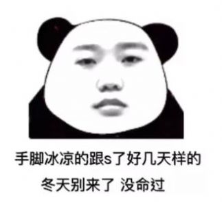 手脚冰凉的跟死了好几天样的冬天别来了没命过表情包分享