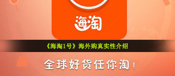 《海淘1号》海外购真实性介绍