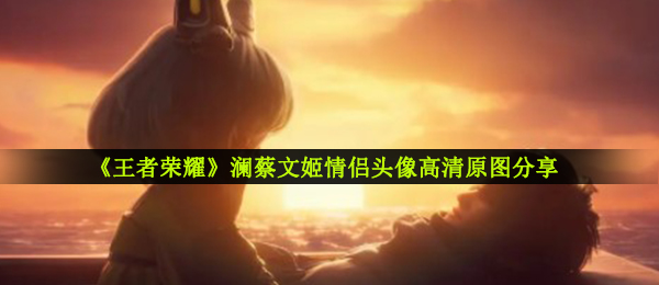 《王者荣耀》澜蔡文姬情侣头像高清原图分享