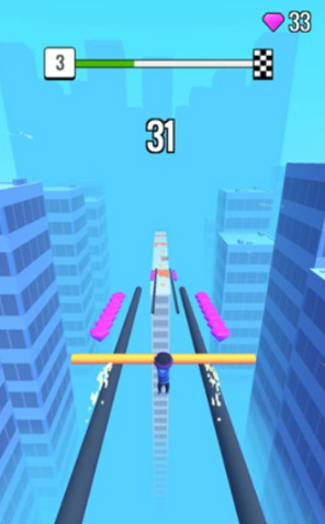 《屋顶棍棍侠》33关攻略