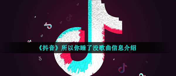 《抖音》所以你睡了没歌曲信息介绍