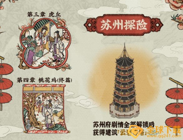 《江南百景图》苏州探险第四章宝箱钥匙位置介绍