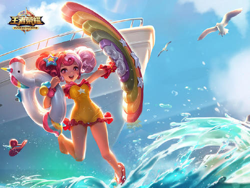 《王者荣耀》女英雄泳装图片分享