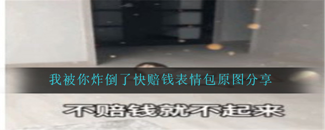 《抖音》我被你炸倒了快赔钱表情包原图分享