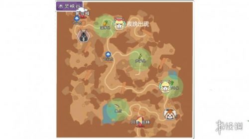小森生活木灵峡谷资源分布图 木灵峡谷资源介绍