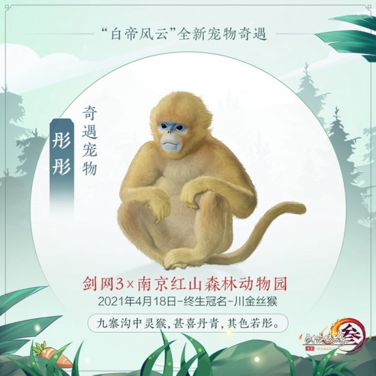 携手游园共探“好大儿” 《剑网3》与你相约红山动物园