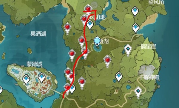 《原神》苹果怎么快速收集