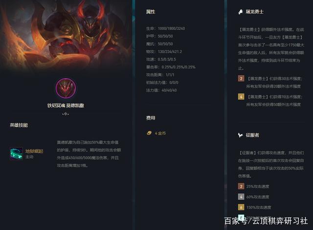 云顶之弈屠龙征服者铁男阵容