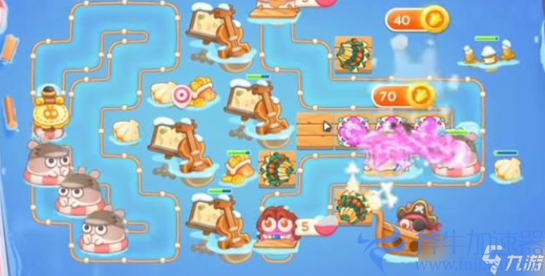 《保卫萝卜4》阿波尼克号55关攻略