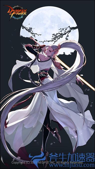 dnf女鬼剑二觉外观展示（女鬼剑一二三觉的全身立绘演变）(dnf女鬼剑二觉武器装扮)