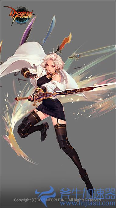 dnf女鬼剑二觉外观展示（女鬼剑一二三觉的全身立绘演变）(dnf女鬼剑二觉武器装扮)