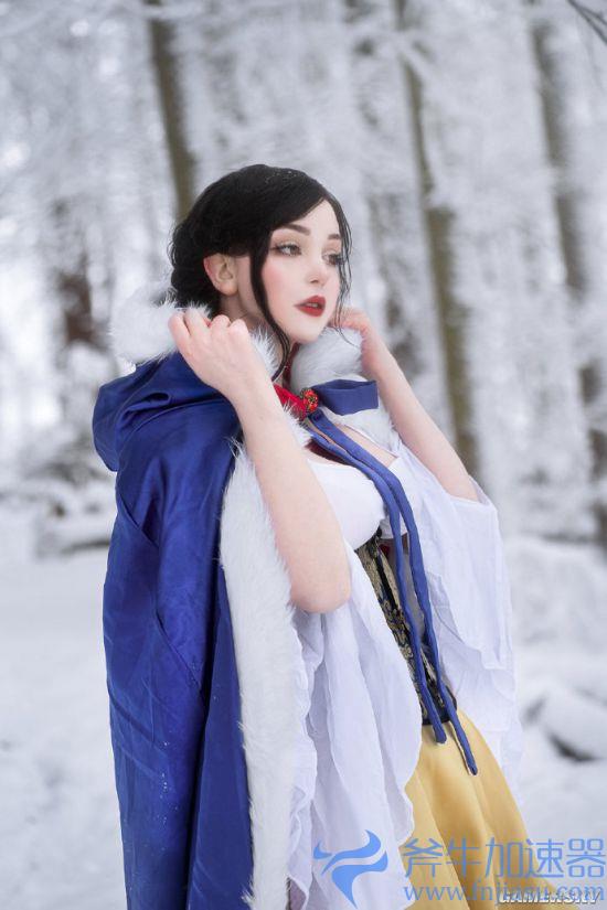 COSPLAY图赏：德妹COS《迪士尼》白雪公主 白到发光的纤腰美女(率土之滨COSplay)